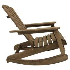 Woodside Aldeby Adirondack Outdoor Garden Patio Wooden Rocking Chair 15 Woodside Aldeby Adirondack Outdoor Garden Patio Wooden Rocking Chair -Outdoor Living Shop FOFI4SIL2L2