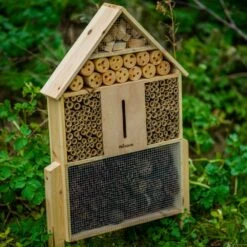 Woodside Standing Wooden Insect Hotel With Ground Stakes, Outdoor Bug/Bee House -Outdoor Living Shop GEJ0VYJRIBE