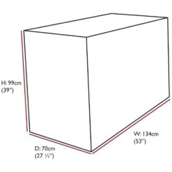 Oxbridge Green 2 Seater 1.2m 4ft Waterproof Outdoor Garden Bench Furniture Cover -Outdoor Living Shop GUIKR2LMPGD