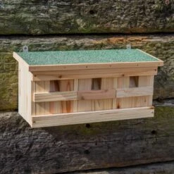 Woodside Wooden Nesting Wild Bird Box, Sparrow Colony Terrace, Removable Fronts -Outdoor Living Shop GUM4XK3NBYV