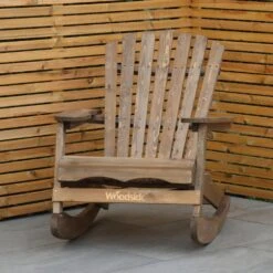 Woodside Aldeby Adirondack Outdoor Garden Patio Wooden Rocking Chair 11 Woodside Aldeby Adirondack Outdoor Garden Patio Wooden Rocking Chair -Outdoor Living Shop GZJOARCGE2Q
