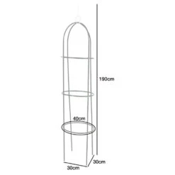 Woodside Irstead Metal Garden Obelisk, Steel Climbing Plant Support Cage, Pack Of 2 5 Woodside Irstead Metal Garden Obelisk, Steel Climbing Plant Support Cage, Pack Of 2 -Outdoor Living Shop HHGL1YTADMB