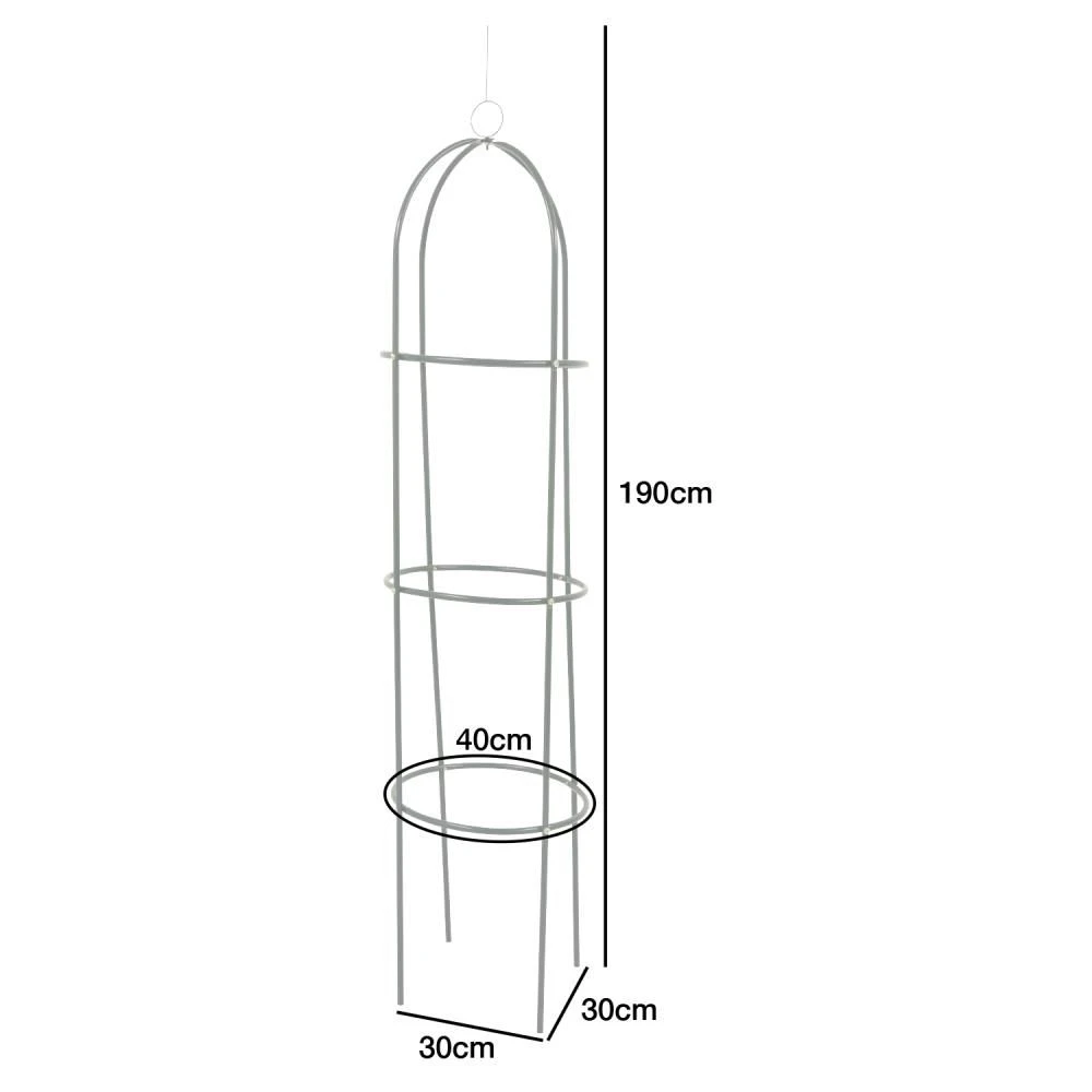 Woodside Irstead Metal Garden Obelisk, Steel Climbing Plant Support Cage, Pack Of 2 4 Woodside Irstead Metal Garden Obelisk, Steel Climbing Plant Support Cage, Pack Of 2 - Image 2