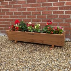 Woodside Sutton Wooden Garden Planter Plant/Flower Trough Container Box 10 Woodside Sutton Wooden Garden Planter Plant/Flower Trough Container Box -Outdoor Living Shop HPFXGL4SHJT