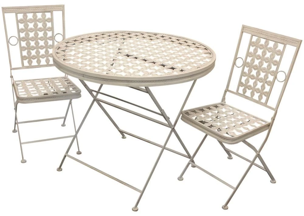 Woodside Ostend Folding Metal Outdoor Garden Patio Dining Table And 2 Chairs Set 3 Woodside Ostend Folding Metal Outdoor Garden Patio Dining Table And 2 Chairs Set