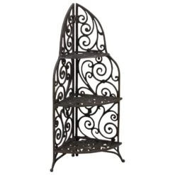 Woodside 3 Tier Cast Iron Indoor/Outdoor Heavy Duty Garden Plant & Flower Stand 10 Woodside 3 Tier Cast Iron Indoor/Outdoor Heavy Duty Garden Plant & Flower Stand -Outdoor Living Shop I0WNRCWXNHD
