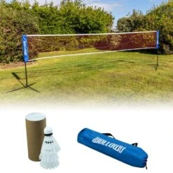 Wollowo 5m Foldable Portable Badminton Volleyball Net Frame Stand