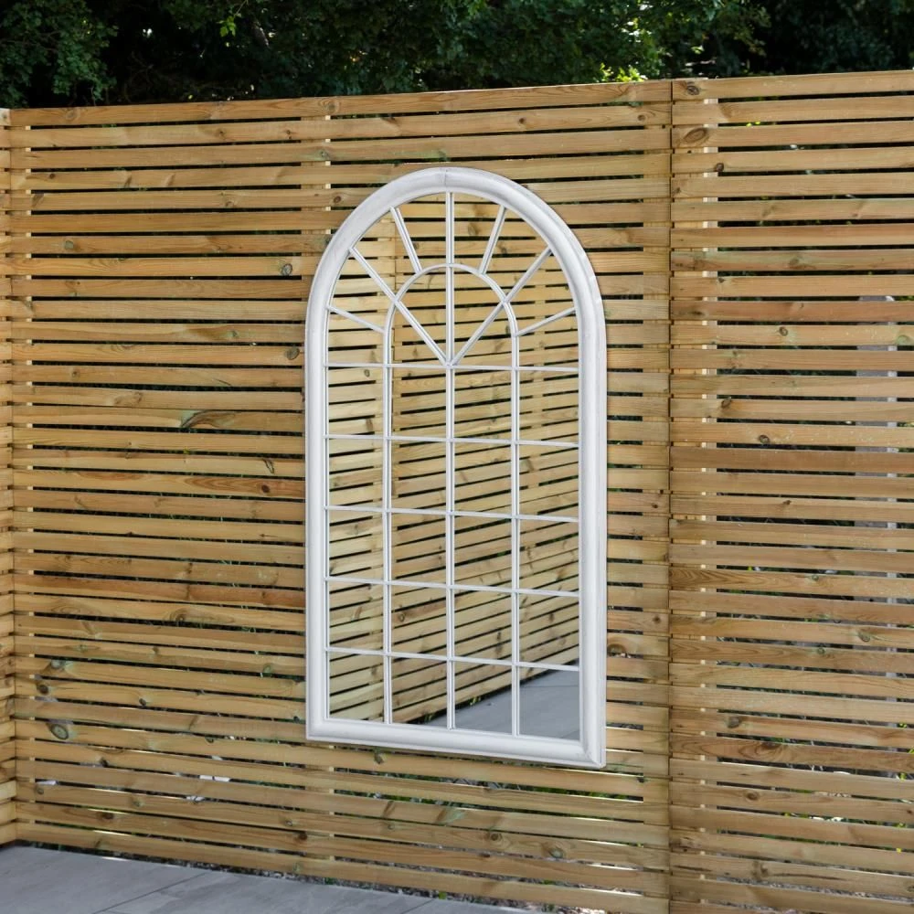 Woodside Redwick XXL Decorative Arched Outdoor Garden Mirror, H: 131cm X W: 75cm 3 Woodside Redwick XXL Decorative Arched Outdoor Garden Mirror, H: 131cm X W: 75cm