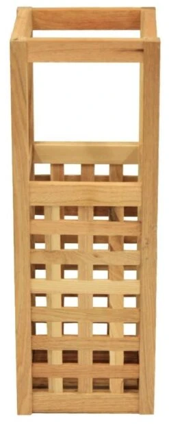 Maribelle Small Square Wooden Umbrella/Walking Stick Storage Brolly Stand -Outdoor Living Shop IMC2W3TNAFP