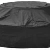 Woodside Black Waterproof Outdoor 8 Seater Round Picnic Table Cover -Outdoor Living Shop IT0TRAGN5YB