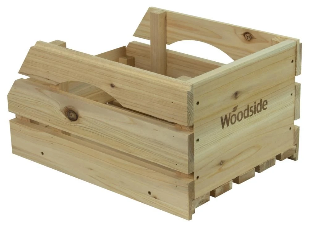 Woodside Wooden Storage Boxes/Stackable Crates With Handles For Fruit/Veg, Pack Of 3 6 Woodside Wooden Storage Boxes/Stackable Crates With Handles For Fruit/Veg, Pack Of 3 - Image 4