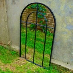 Woodside Oaken XL Decorative Arched Outdoor Garden Mirror, W: 65cm X H: 108cm 11 Woodside Oaken XL Decorative Arched Outdoor Garden Mirror, W: 65cm X H: 108cm -Outdoor Living Shop IZATR2TZSEL