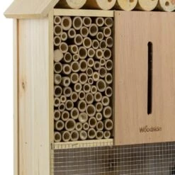 Woodside Standing Wooden Insect Hotel With Ground Stakes, Outdoor Bug/Bee House -Outdoor Living Shop JWVIDAVSIEO