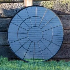Woodside Bainton XL Decorative Round Outdoor Garden Mirror, Diameter: 100cm -Outdoor Living Shop K1J4V1JYG23