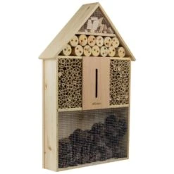 Woodside Standing Wooden Insect Hotel With Ground Stakes, Outdoor Bug/Bee House -Outdoor Living Shop KP5QBSOBGMP