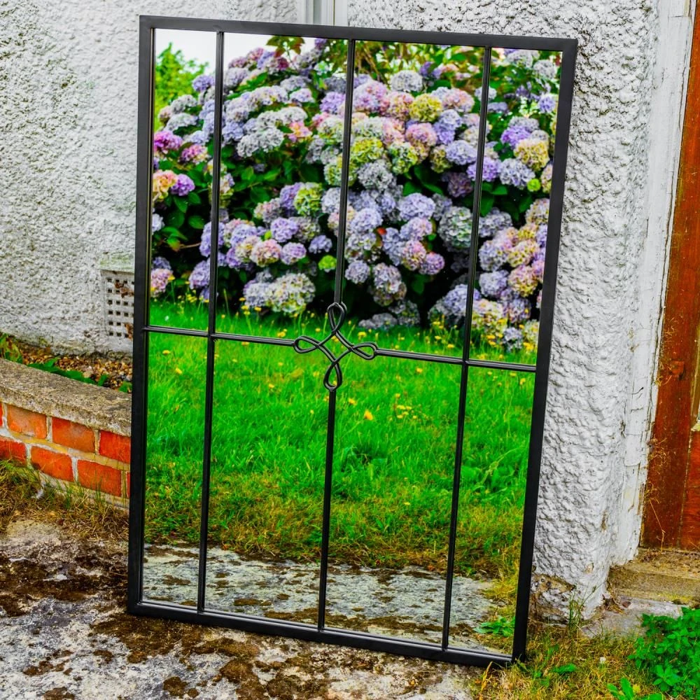 Woodside Yapton XL Decorative Rectangle Outdoor Garden Mirror W: 70cm X H: 105cm 4 Woodside Yapton XL Decorative Rectangle Outdoor Garden Mirror W: 70cm X H: 105cm - Image 2