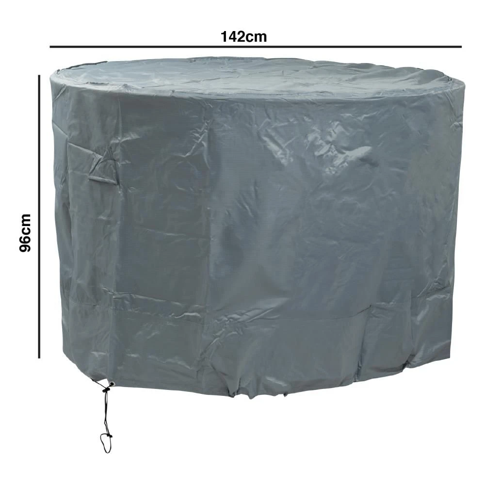 Woodside Waterproof Heavy Duty Protective Outdoor Rattan Round Patio Set Cover 4 Woodside Waterproof Heavy Duty Protective Outdoor Rattan Round Patio Set Cover - Image 2