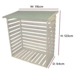 Woodside Treated Wooden Heavy Duty Log Store Garden Storage Shed 9 Woodside Treated Wooden Heavy Duty Log Store Garden Storage Shed -Outdoor Living Shop MSV223CBIA3