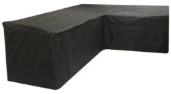 Woodside Black L Shape Outdoor Dining Waterproof Patio Set Cover Rattan -Outdoor Living Shop N2J2DA3W55A