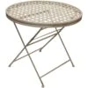 Woodside Ostend Round Folding Metal Garden Patio Dining Table Outdoor Furniture 2 Woodside Ostend Round Folding Metal Garden Patio Dining Table Outdoor Furniture -Outdoor Living Shop NYF2TB3UVSR