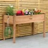 Woodside Raised Wooden Garden Bed Planter, Plants & Vegetable/Herb Box -Outdoor Living Shop OQW4CYBNL3K