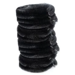 Woodside Black 40m Gutter Brush Leaf Guard Downpipe Debris Protection (pack Of 10)