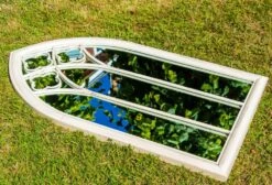Woodside Holtby XL Decorative Arched Outdoor Garden Mirror -Outdoor Living Shop P4WGE2UDSAT