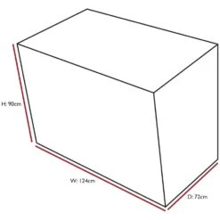 Woodside Wagon/Trolley Barbecue Cover BLACK -Outdoor Living Shop PJIGZBATFIL