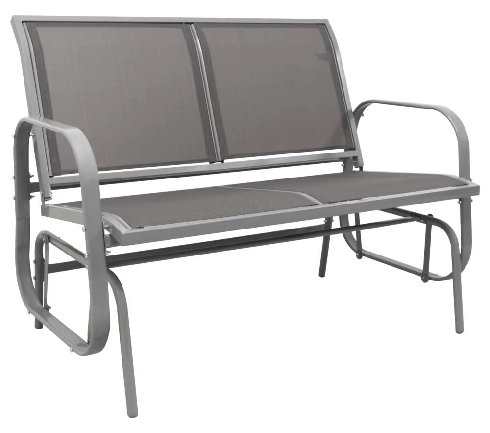 Woodside Stalham Grey 2 Seater Garden Glider Bench, Outdoor Rocking Swing Seat 3 Woodside Stalham Grey 2 Seater Garden Glider Bench, Outdoor Rocking Swing Seat