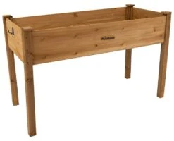 Woodside Raised Wooden Garden Bed Planter, Plants & Vegetable/Herb Box -Outdoor Living Shop PPC24DSH3AG