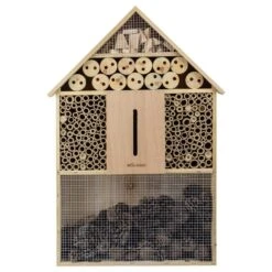 Woodside Standing Wooden Insect Hotel With Ground Stakes, Outdoor Bug/Bee House -Outdoor Living Shop Q0GG5OOAFFO