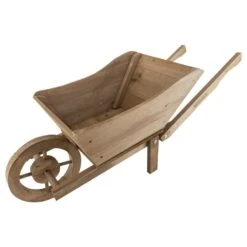 Woodside Wooden Ornamental Garden Plant/Flower Wheel Barrow Planter -Outdoor Living Shop Q1TYP3KZZ5R