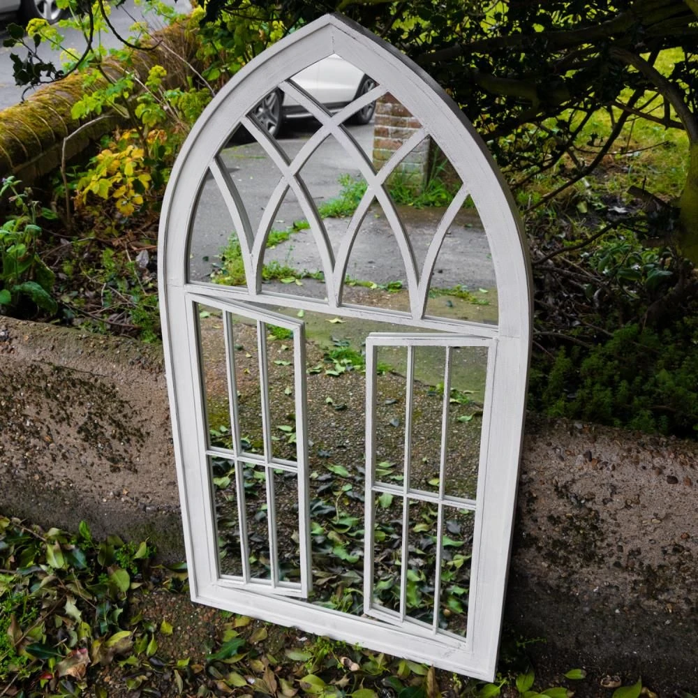 Woodside Truro XL Decorative Arched Outdoor Garden Mirror, W: 64cm X H: 117.5cm 8 Woodside Truro XL Decorative Arched Outdoor Garden Mirror, W: 64cm X H: 117.5cm - Image 6
