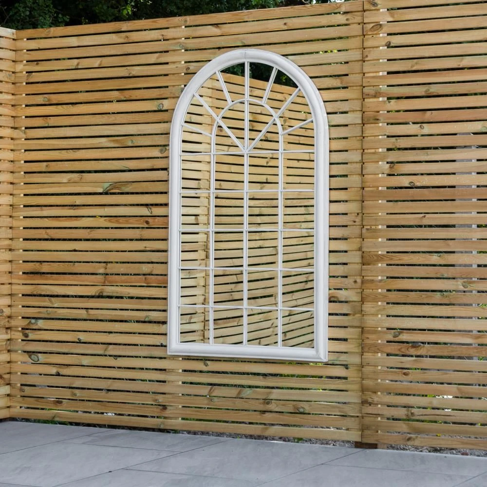 Woodside Redwick XXL Decorative Arched Outdoor Garden Mirror, H: 131cm X W: 75cm 4 Woodside Redwick XXL Decorative Arched Outdoor Garden Mirror, H: 131cm X W: 75cm - Image 2