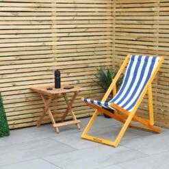 Woodside Traditional Folding Beach/Garden Wooden Deck Chair Seaside Lounger Dark Blue & White X 2 9 Woodside Traditional Folding Beach/Garden Wooden Deck Chair Seaside Lounger Dark Blue & White X 2 -Outdoor Living Shop SILB53RTSQ3