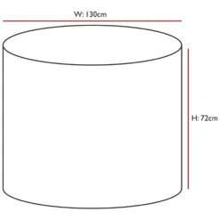 Woodside 4-6 Seater Round Table Cover BLACK 5 Woodside 4-6 Seater Round Table Cover BLACK -Outdoor Living Shop SM1RJZ4AXDO