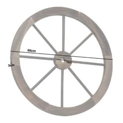 Woodside Decorative Rustic/Vintage Garden Wooden Wagon Wheel Ornament 15 Woodside Decorative Rustic/Vintage Garden Wooden Wagon Wheel Ornament -Outdoor Living Shop SR3SFVTGH1E