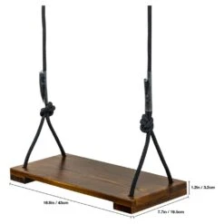 Woodside Adjustable Outdoor/Indoor Wooden Garden Swing Seat Set For Children/Kids -Outdoor Living Shop SRCE2YCCBV0