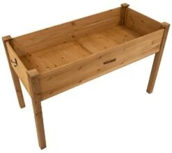 Woodside Raised Wooden Garden Bed Planter, Plants & Vegetable/Herb Box -Outdoor Living Shop T2N13LDTUTH