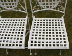 Maribelle Folding Garden Patio Furniture Set Round Table And Two Square Chairs -Outdoor Living Shop TDPOKGBG3RQ