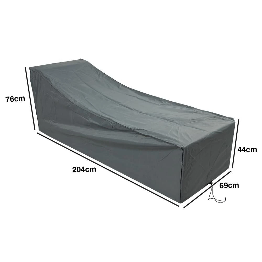 Woodside Waterproof Heavy Duty Protective Outdoor Rattan Sunbed/Lounger Cover 4 Woodside Waterproof Heavy Duty Protective Outdoor Rattan Sunbed/Lounger Cover - Image 2