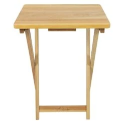 Woodside Yarmouth Wooden Side Table, Folding Outdoor Garden Coffee & Snacks Table -Outdoor Living Shop TVOIAK0LXV2