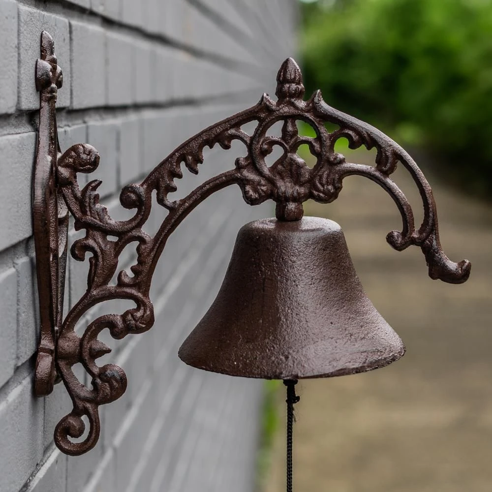 Woodside Cast Iron Wall Mounted Doorbell Vintage/Antique Design For Garden & Home 3 Woodside Cast Iron Wall Mounted Doorbell Vintage/Antique Design For Garden & Home