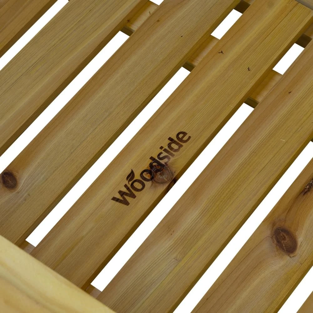 Woodside Hunsett 2 Seater Garden Patio Bench, Outdoor Wooden Loveseat With Storage 10 Woodside Hunsett 2 Seater Garden Patio Bench, Outdoor Wooden Loveseat With Storage - Image 8