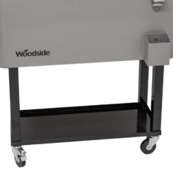 Woodside 76L Rolling House Party/BBQ Drinks Cooler, Cool Box Ice Bucket Cart -Outdoor Living Shop UJ2DCEKSWY2