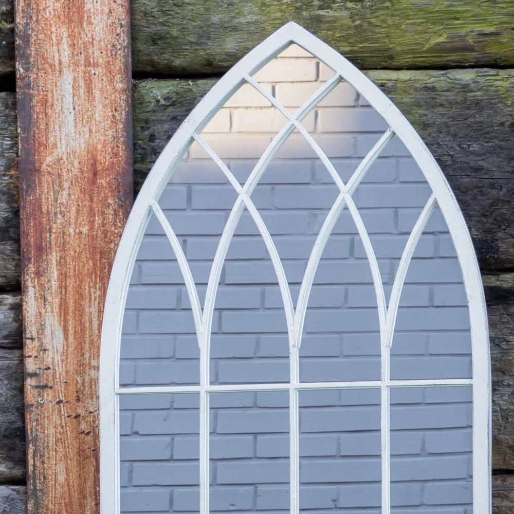 Woodside Rathen XL Decorative Arched Outdoor Garden Mirror, H: 115cm X W: 50cm 4 Woodside Rathen XL Decorative Arched Outdoor Garden Mirror, H: 115cm X W: 50cm - Image 2