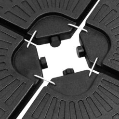 Woodside Set Of 4 Round Cantilever Banana Hanging Umbrella Parasol Base Stand Weights 10 Woodside Set Of 4 Round Cantilever Banana Hanging Umbrella Parasol Base Stand Weights -Outdoor Living Shop VXYE0XMCWCC