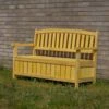 Woodside Hunsett 2 Seater Garden Patio Bench, Outdoor Wooden Loveseat With Storage 2 Woodside Hunsett 2 Seater Garden Patio Bench, Outdoor Wooden Loveseat With Storage -Outdoor Living Shop VY2SKNEU0BM