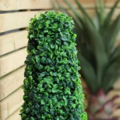 Woodside Topiary Obelisk Leaf Effect, Green 2ft Indoor Outdoor Decor (pack Of 2) -Outdoor Living Shop W0HFIYYJABV