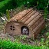Woodside Wooden Hedgehog & Guinea Pig House, Outdoor Hibernation/Habitat Shelter -Outdoor Living Shop W3RHIZE5C2V
